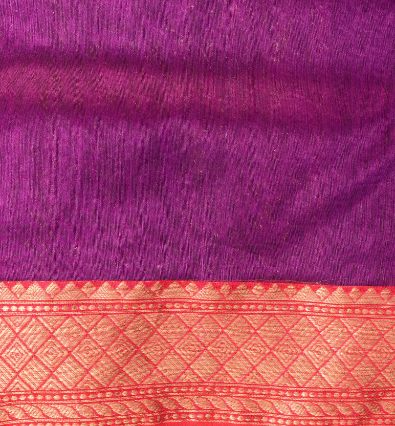 Handwoven Chanderi Silk & Cotton Saree