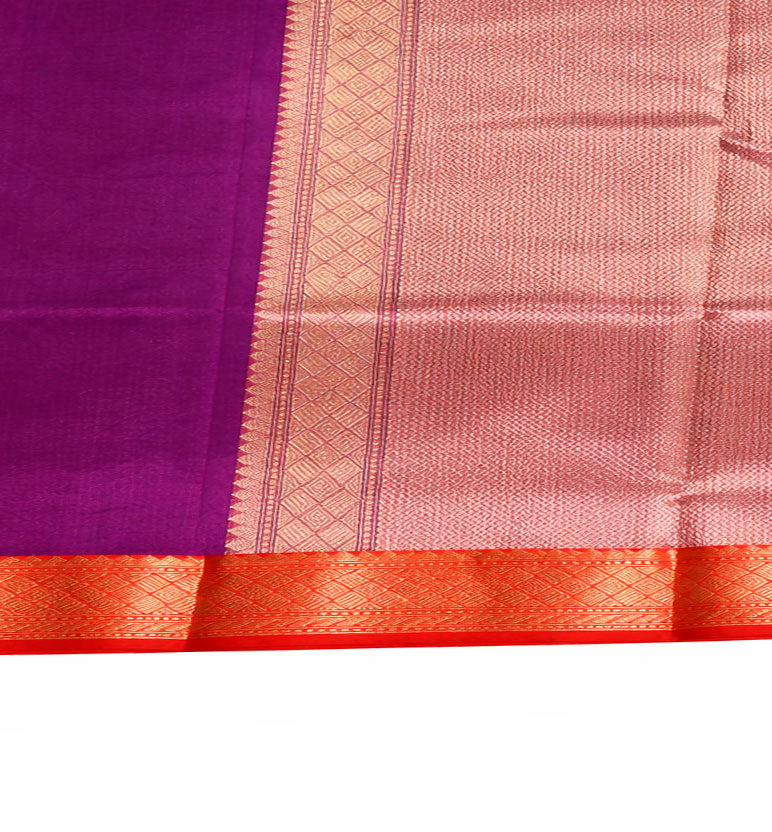 Handwoven Chanderi Silk & Cotton Saree