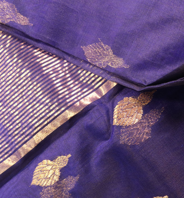 Handwoven Chanderi Silk & Cotton Saree