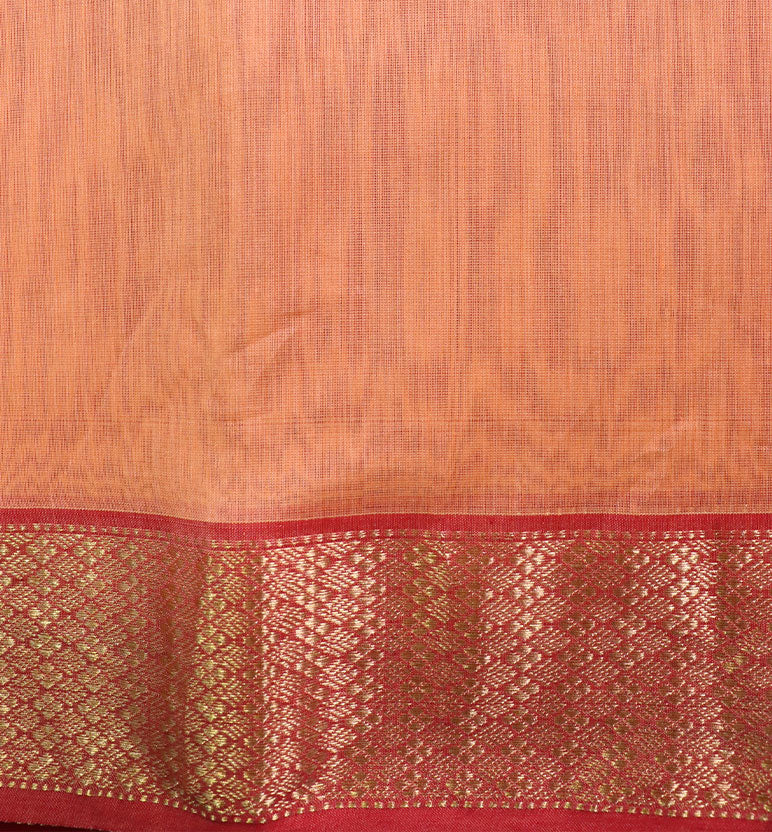 Traditional Handloom Maheshwari Silk-Blend Saree