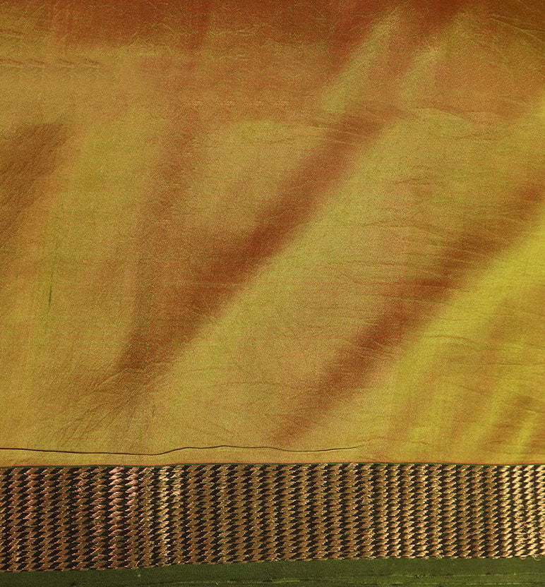Traditional Handloom Maheshwari Silk-Blend Saree
