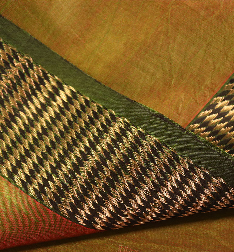 Traditional Handloom Maheshwari Silk-Blend Saree