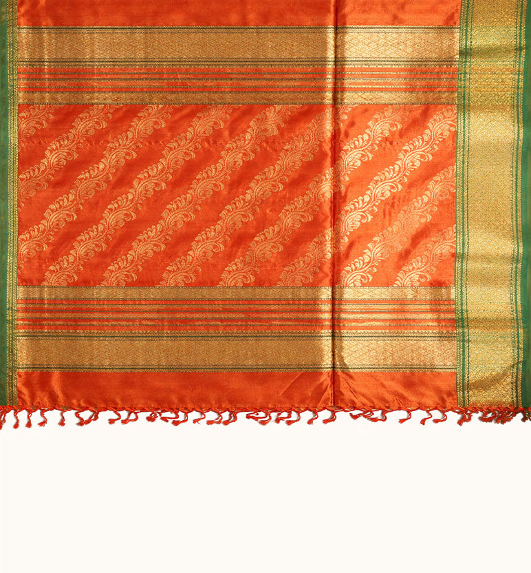 Traditional Handloom Maheshwari Silk-Blend Saree