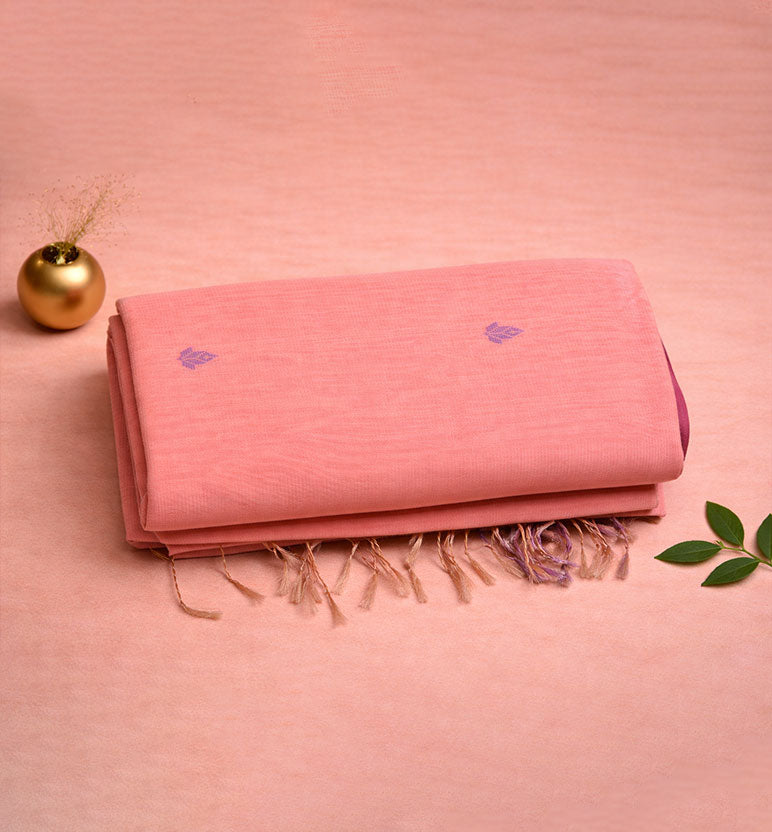 Traditional Handloom Maheshwari Silk-Blend Saree