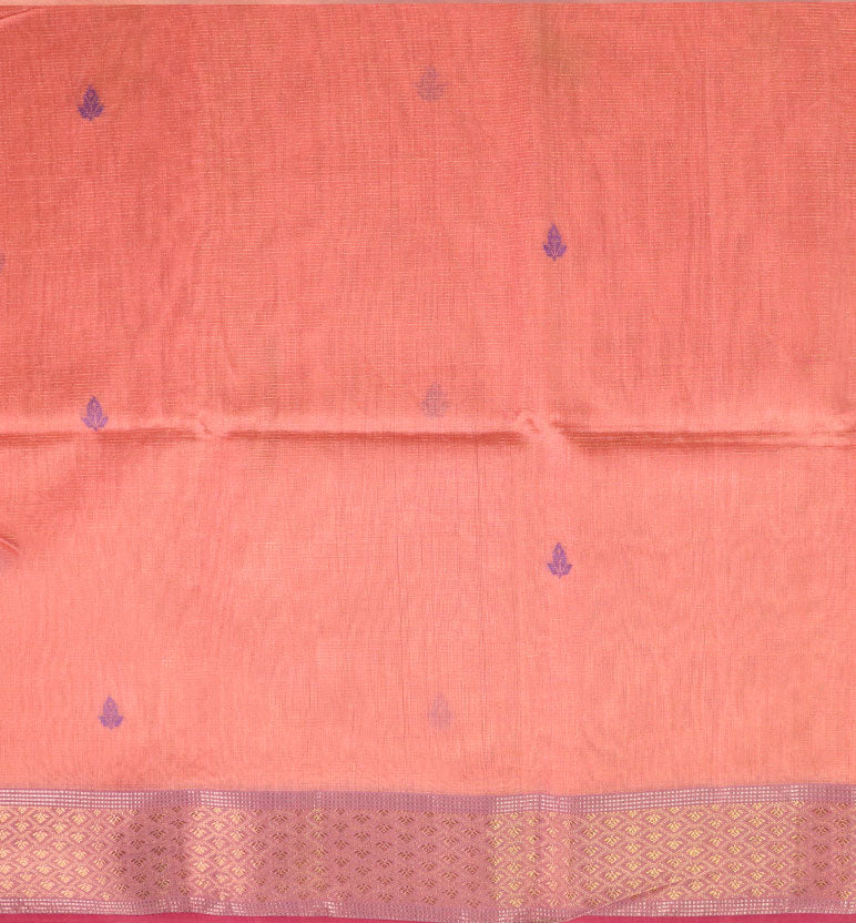 Traditional Handloom Maheshwari Silk-Blend Saree