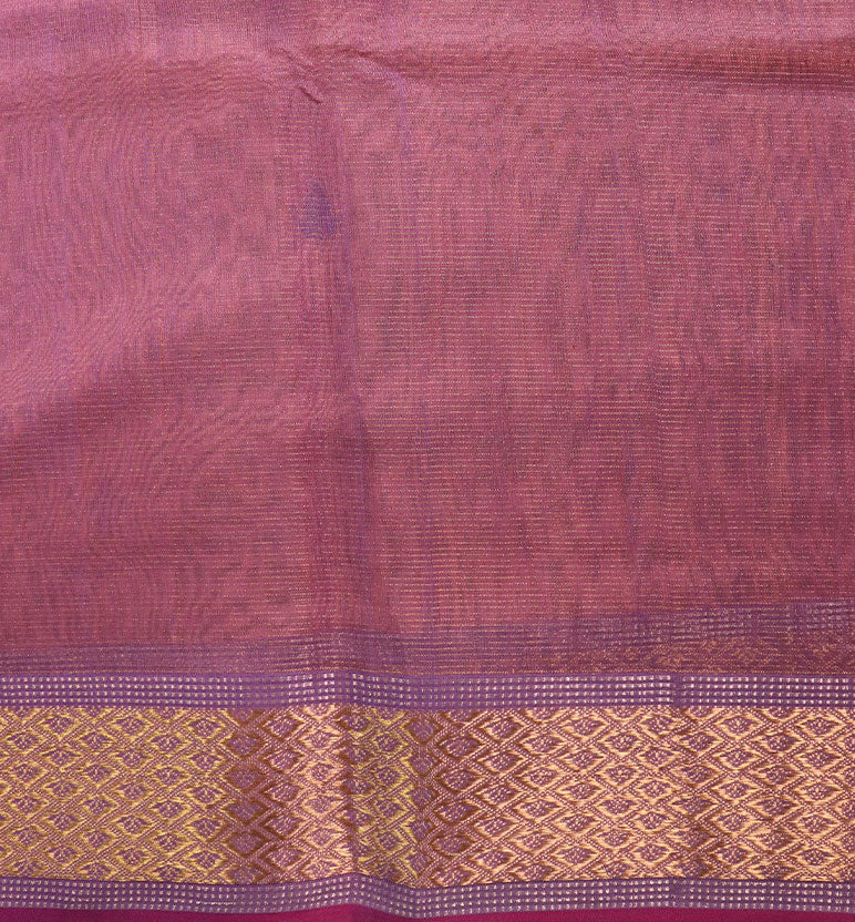 Traditional Handloom Maheshwari Silk-Blend Saree