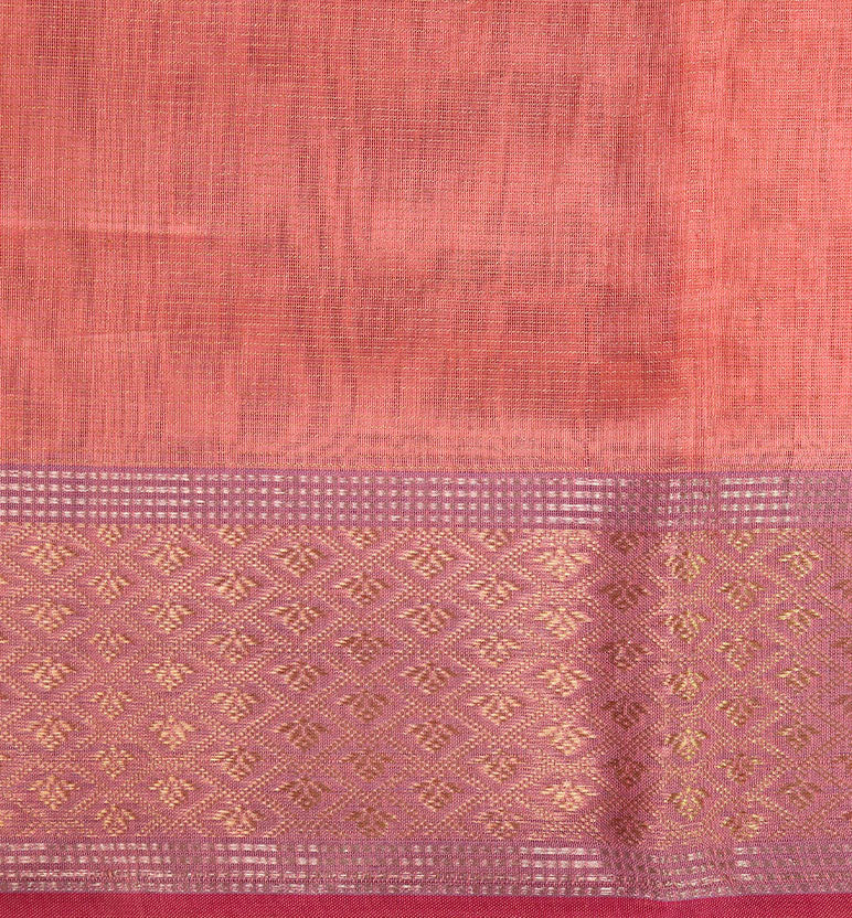 Traditional Handloom Maheshwari Silk-Blend Saree