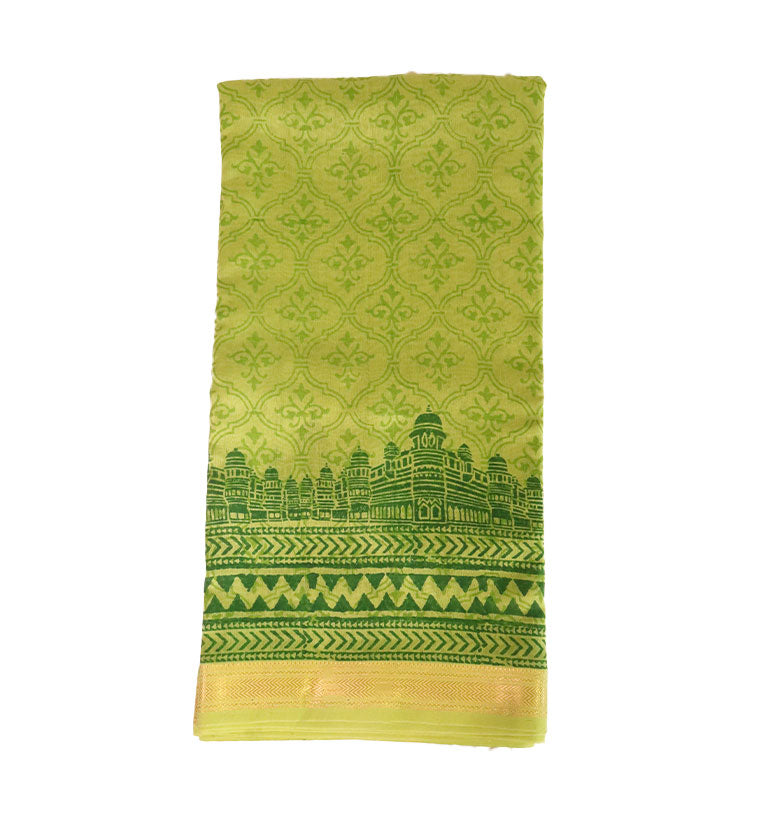 Heritage Block Print Maheshwari Saree