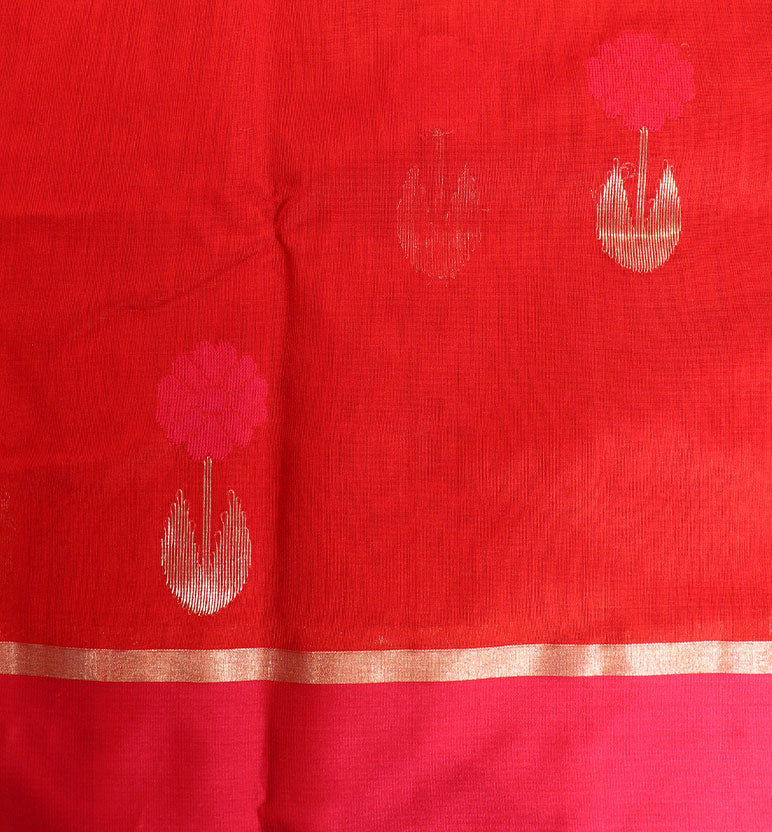 Handloom Chanderi Silk Cotton Saree