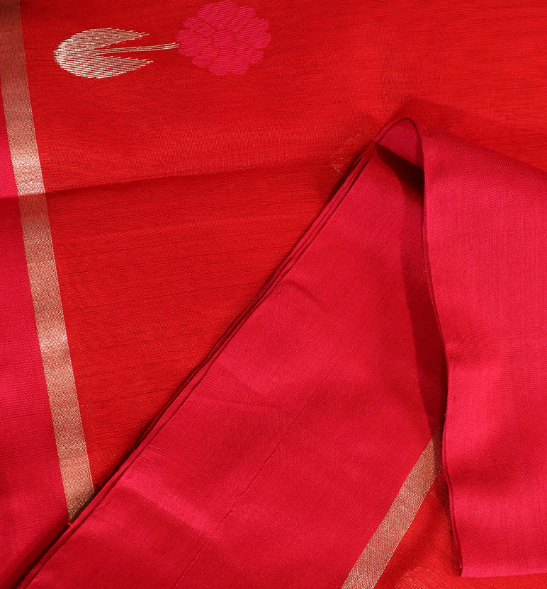 Handloom Chanderi Silk Cotton Saree