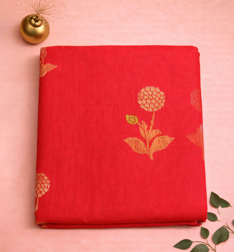 Handloom Chanderi Silk Cotton Saree