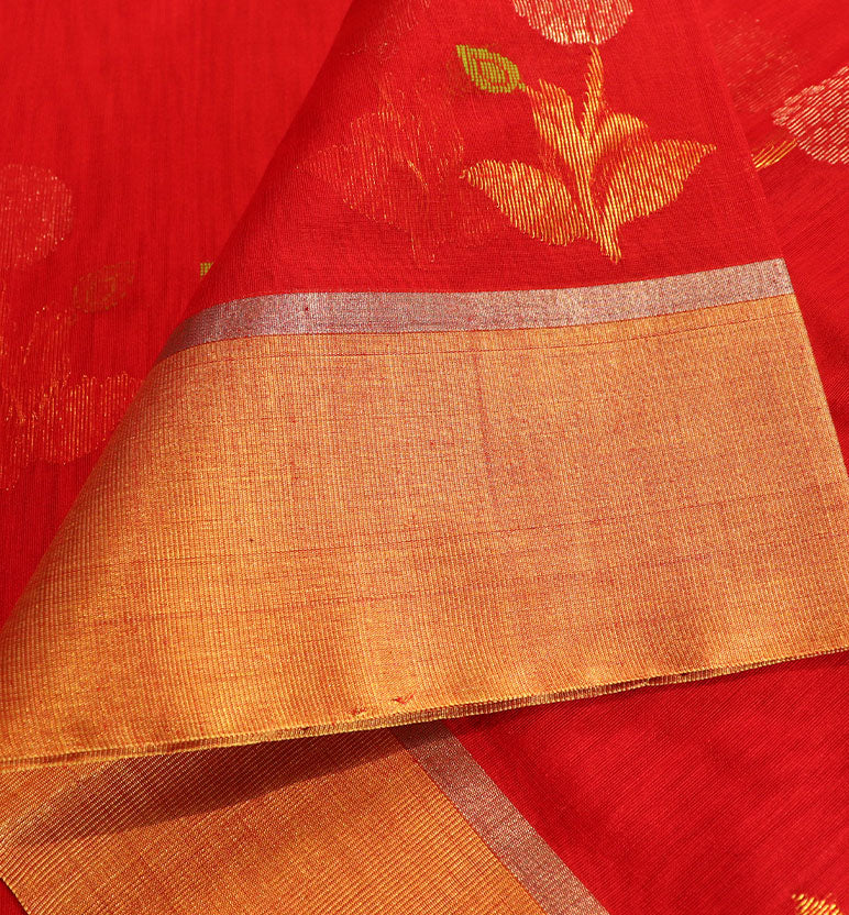 Handloom Chanderi Silk Cotton Saree