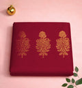 Handloom Chanderi Silk Mercerized Cotton Saree with Meena Booti