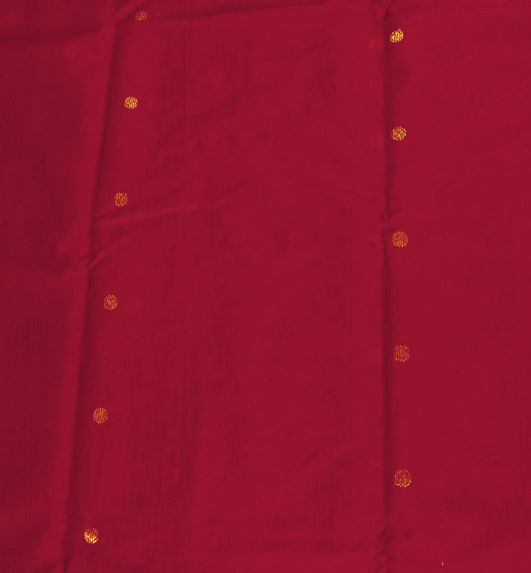 Handloom Chanderi Silk Mercerized Cotton Saree with Meena Booti