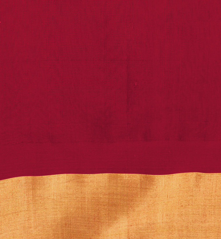 Handloom Chanderi Silk Mercerized Cotton Saree with Meena Booti