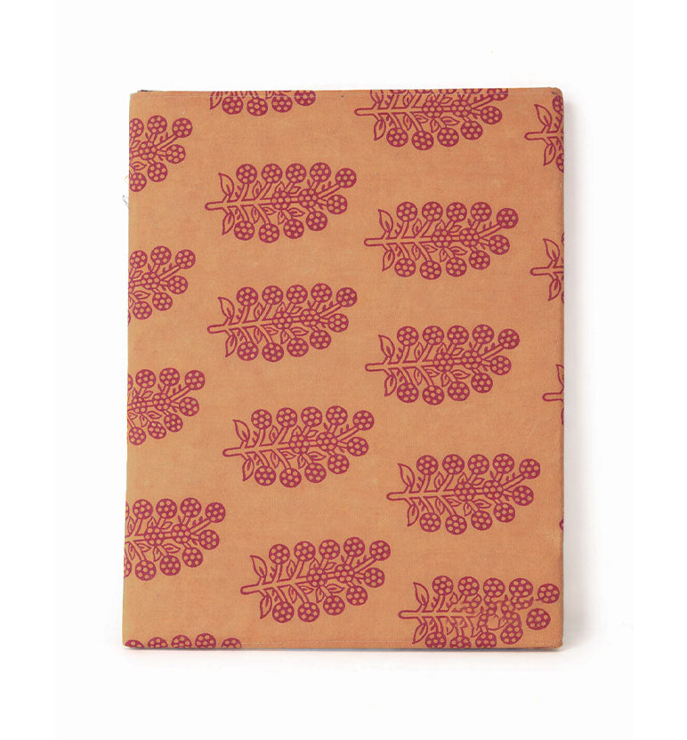 Handcrafted fabric file folder - Hand Block printed