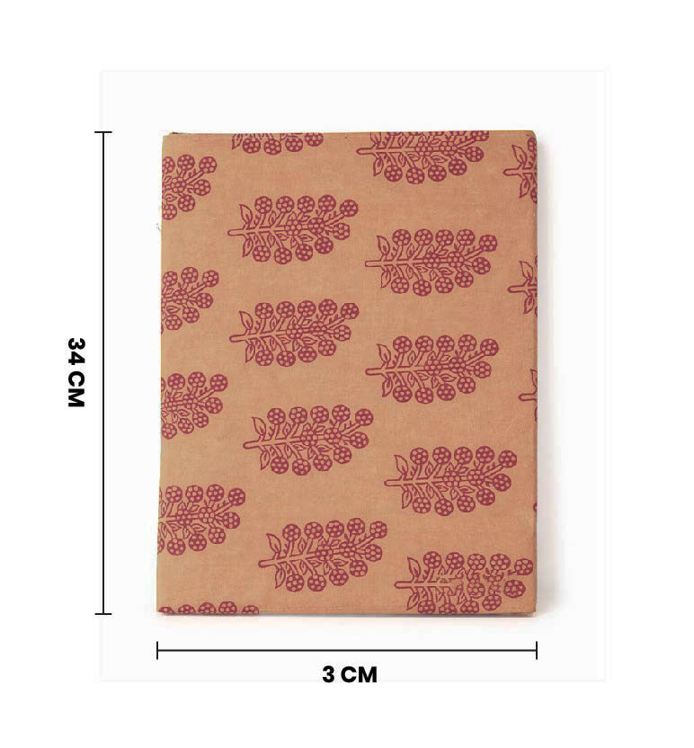 Handcrafted fabric file folder - Hand Block printed