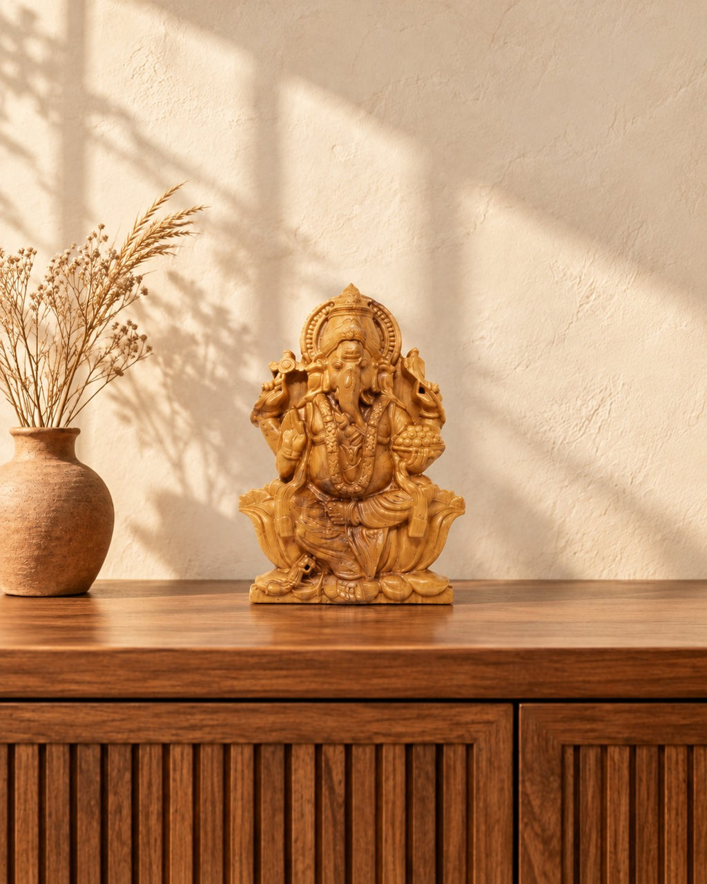 Styled photograph of the handcrafted home décor piece