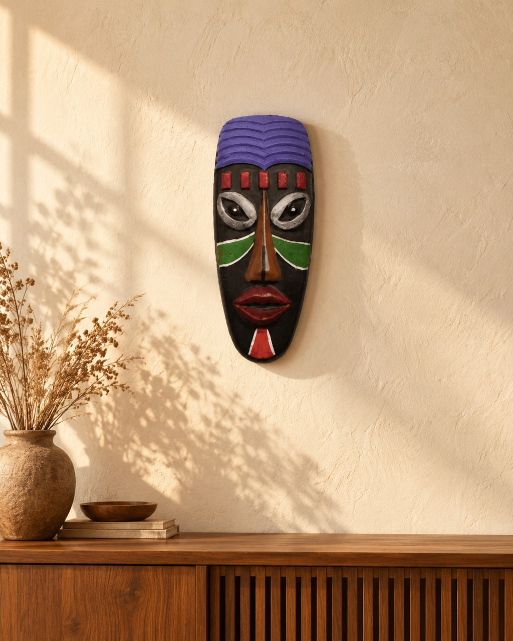 Styled photograph of the handcrafted home décor piece