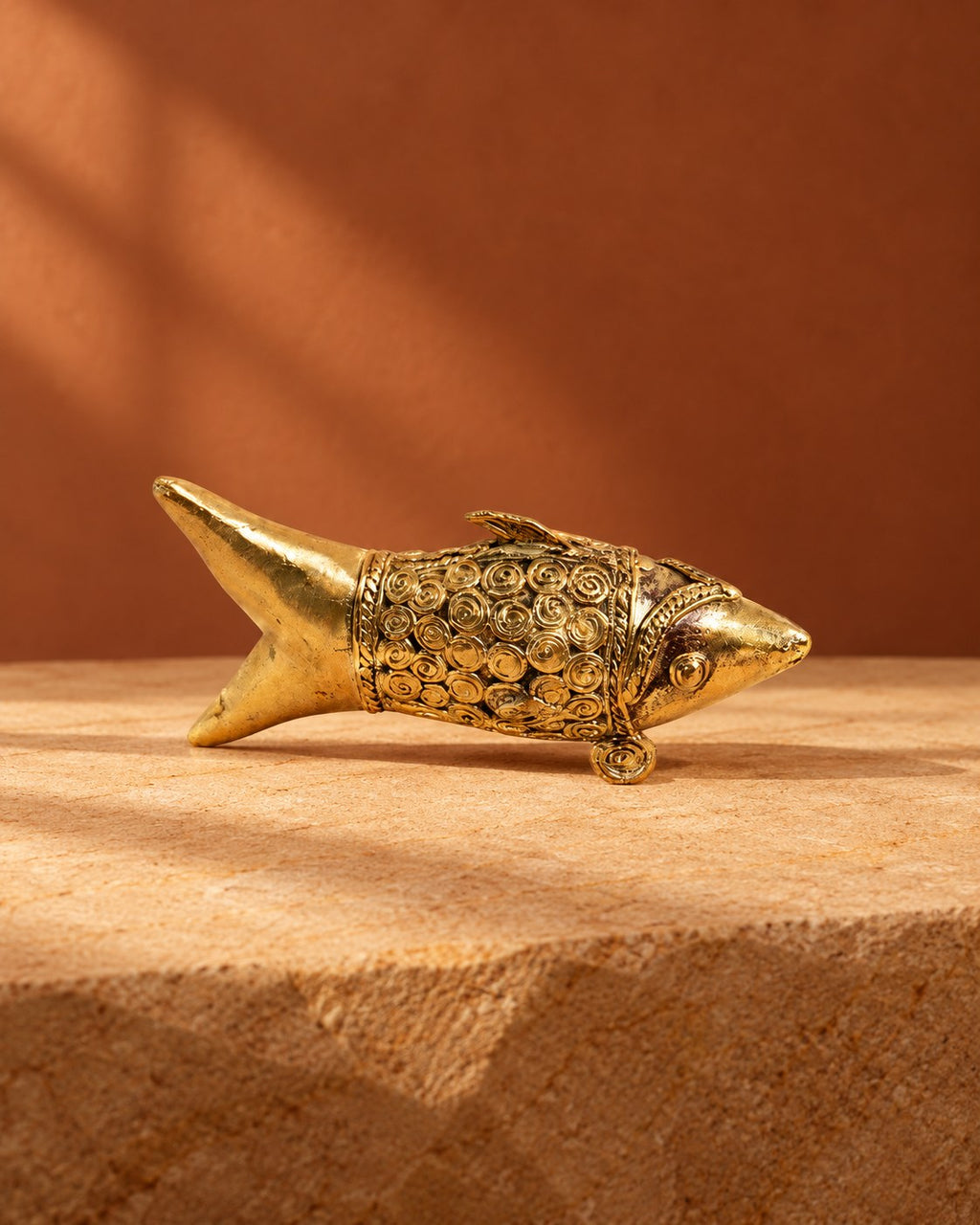 Styled photograph of the handcrafted décor piece
