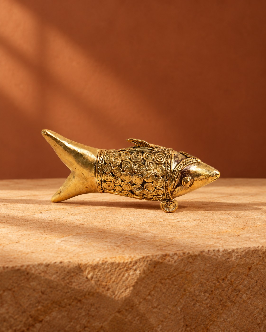 Styled photograph of the handcrafted décor piece