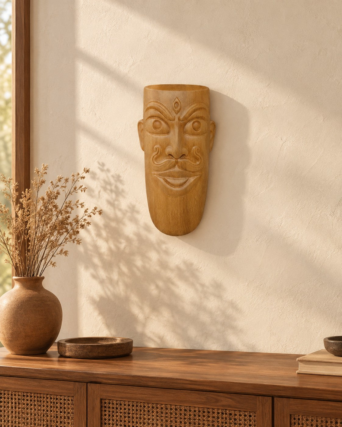 Styled photograph of the handcrafted home décor piece