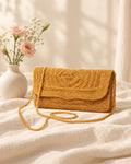 Styled photograph of the handcrafted bag