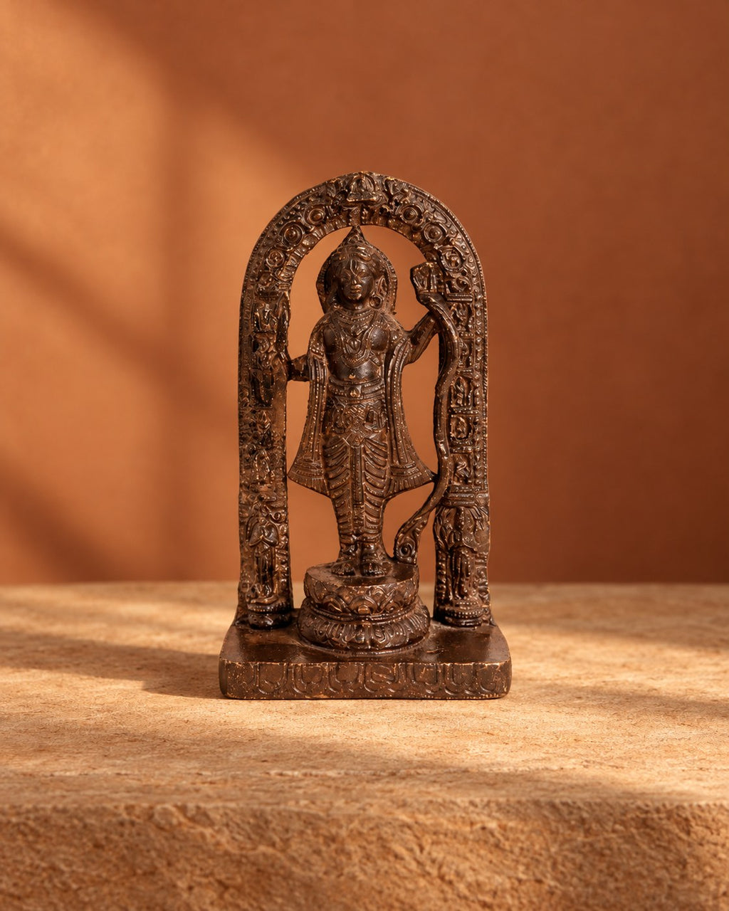 Styled photograph of the handcrafted décor piece