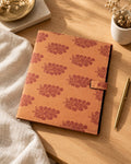 Styled photograph of the handmade file folder