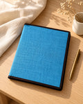 Styled photograph of the handmade file folder