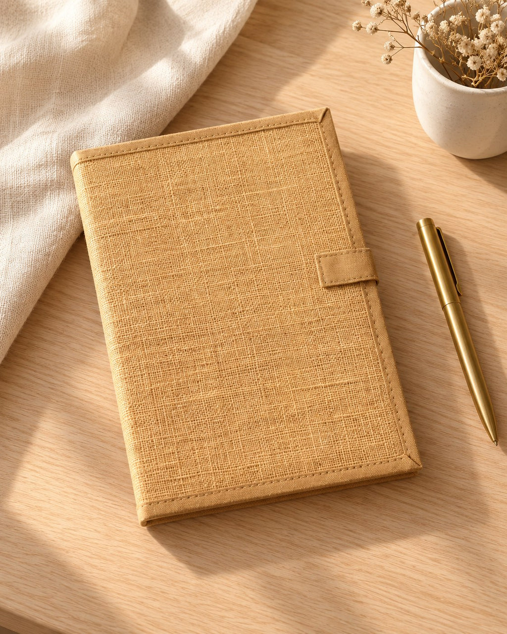 Styled photograph of the handmade file folder