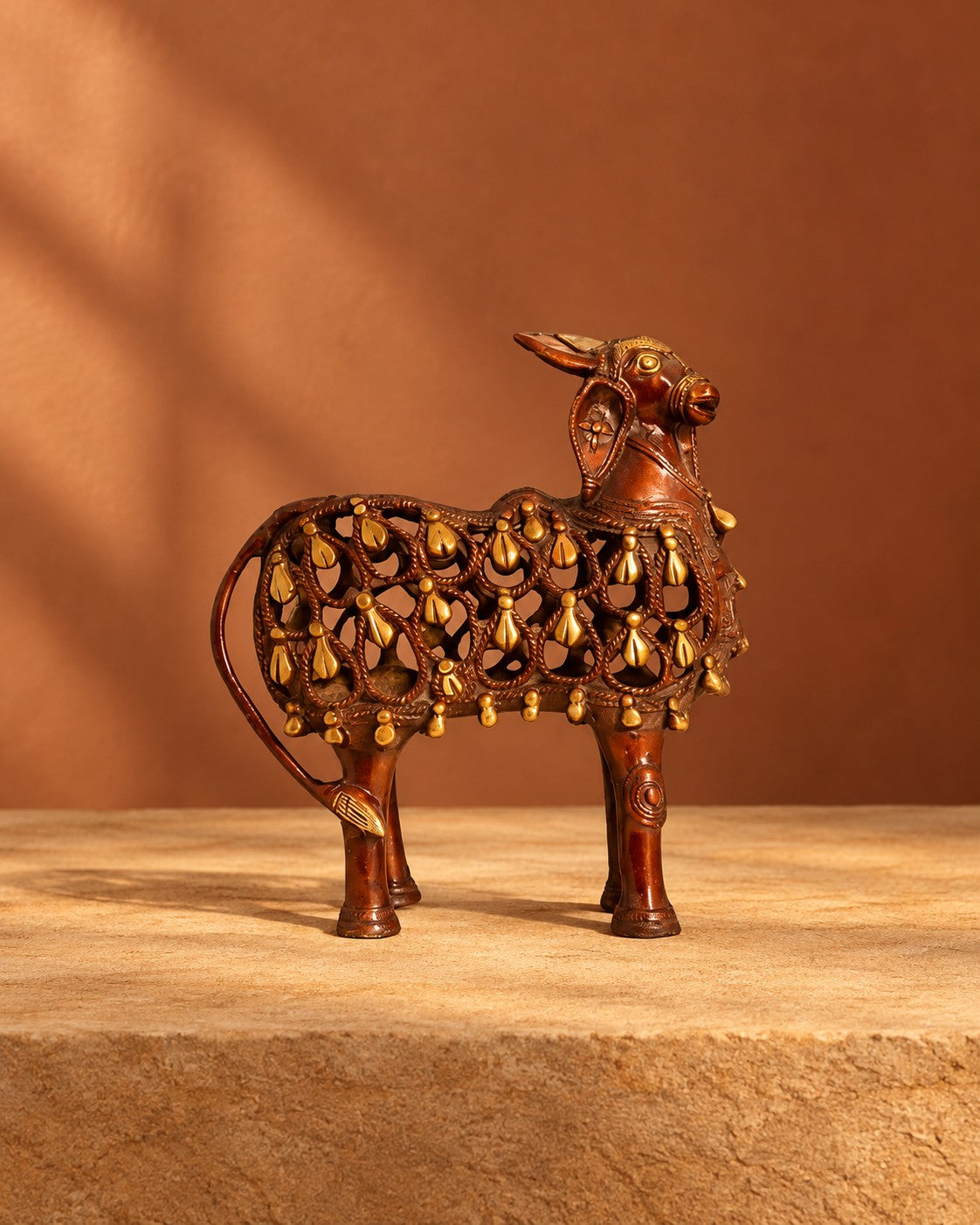 Styled photograph of the handcrafted home décor piece