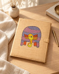 Styled photograph of the handmade file folder