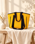 Styled photograph of the handmade jute bag
