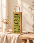 Styled photograph of the handmade jute bag