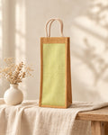 Styled photograph of the handmade jute bag