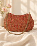 Styled photograph of the handcrafted bag
