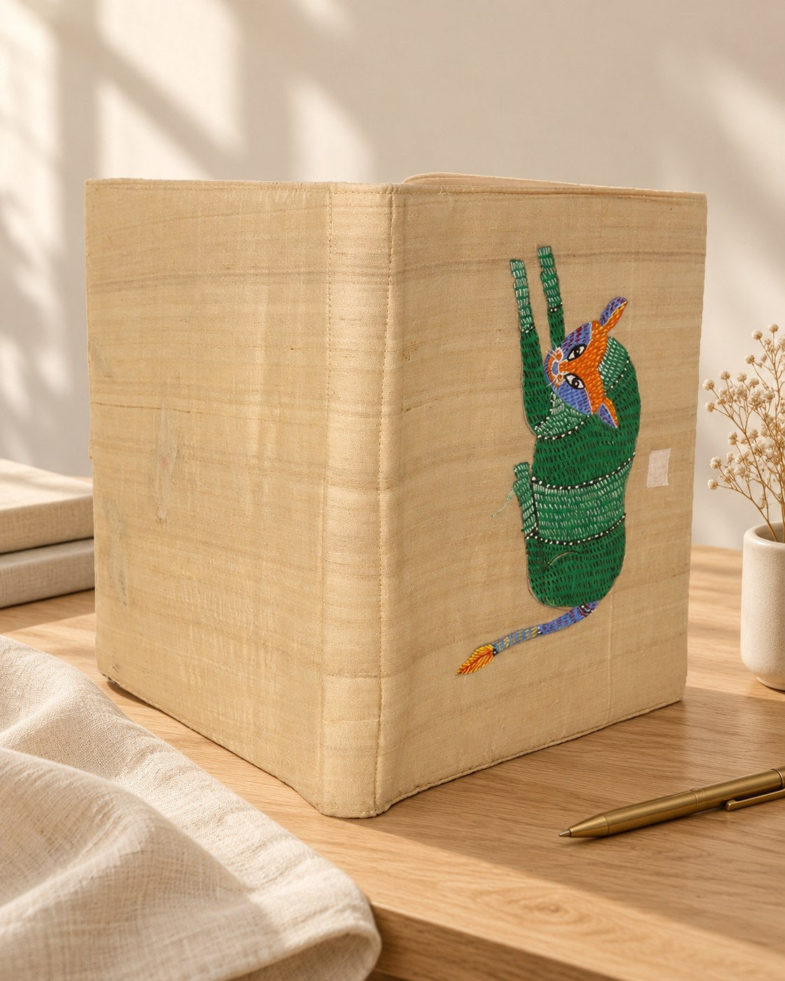 Styled photograph of the handmade file folder