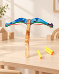 Styled photograph of the handcrafted wooden toy