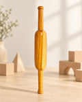 Styled photograph of the handcrafted wooden toy