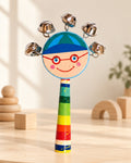 Styled photograph of the handcrafted wooden toy